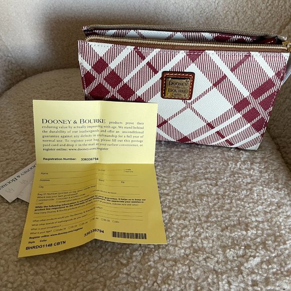 Dooney & Bourke Janine Crossbody Cranberry NWT - Picture 2 of 12